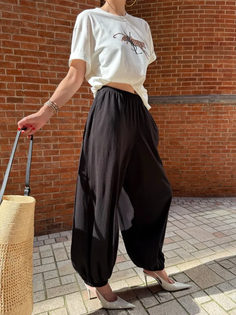 Niche Designer Trendy Custom-dyed Washed Slimming and Versatile Balloon Pants