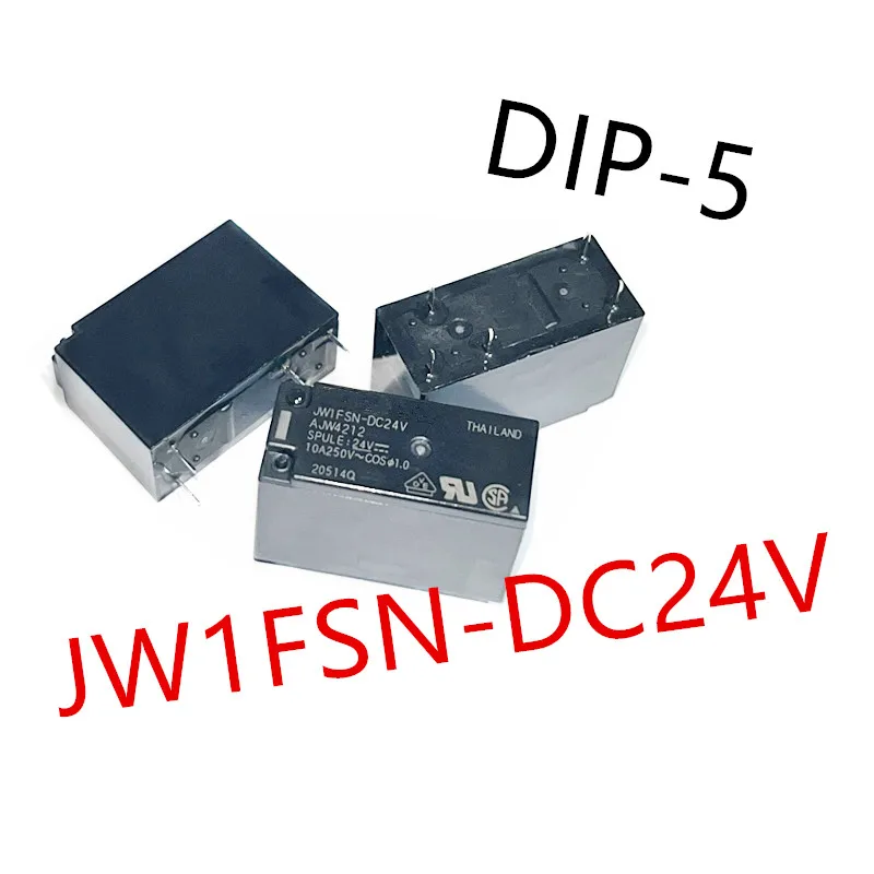 10 Stück JW1FSN-DC12V, JW1FSN-DC24V, JW1FSN-DC5V DIP-5 10A Neues Leistungsrelais JW1FSN-12V, JW1FSN-24V