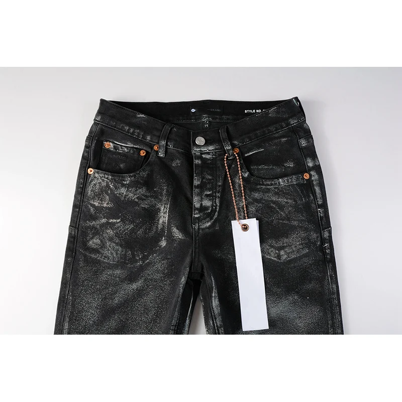 DistMurcia-Jean Déchiré à lèvent pour Homme, Pantalon Streetwear, Slim, Gris, Noir, Troué, Haute Commande