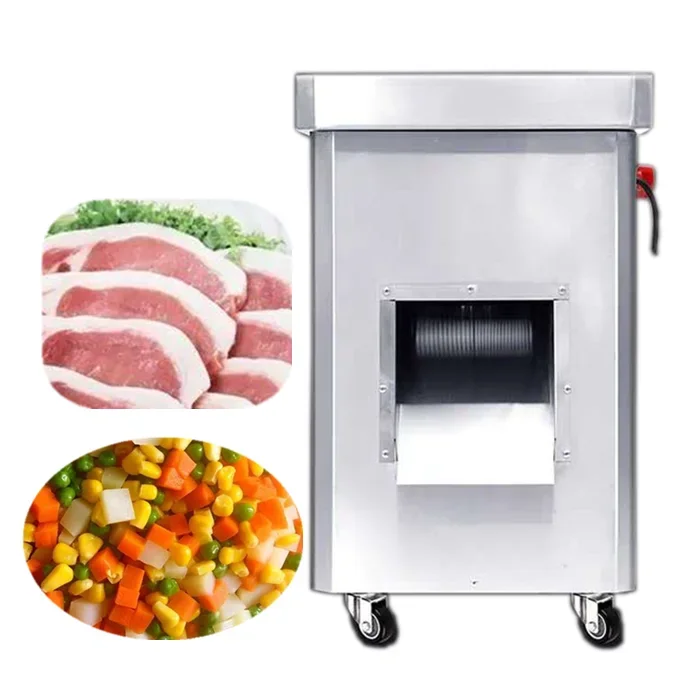 

meat slicer machine chicken cutter automatic meat cutting machine fish meat dicer cube cutting machine