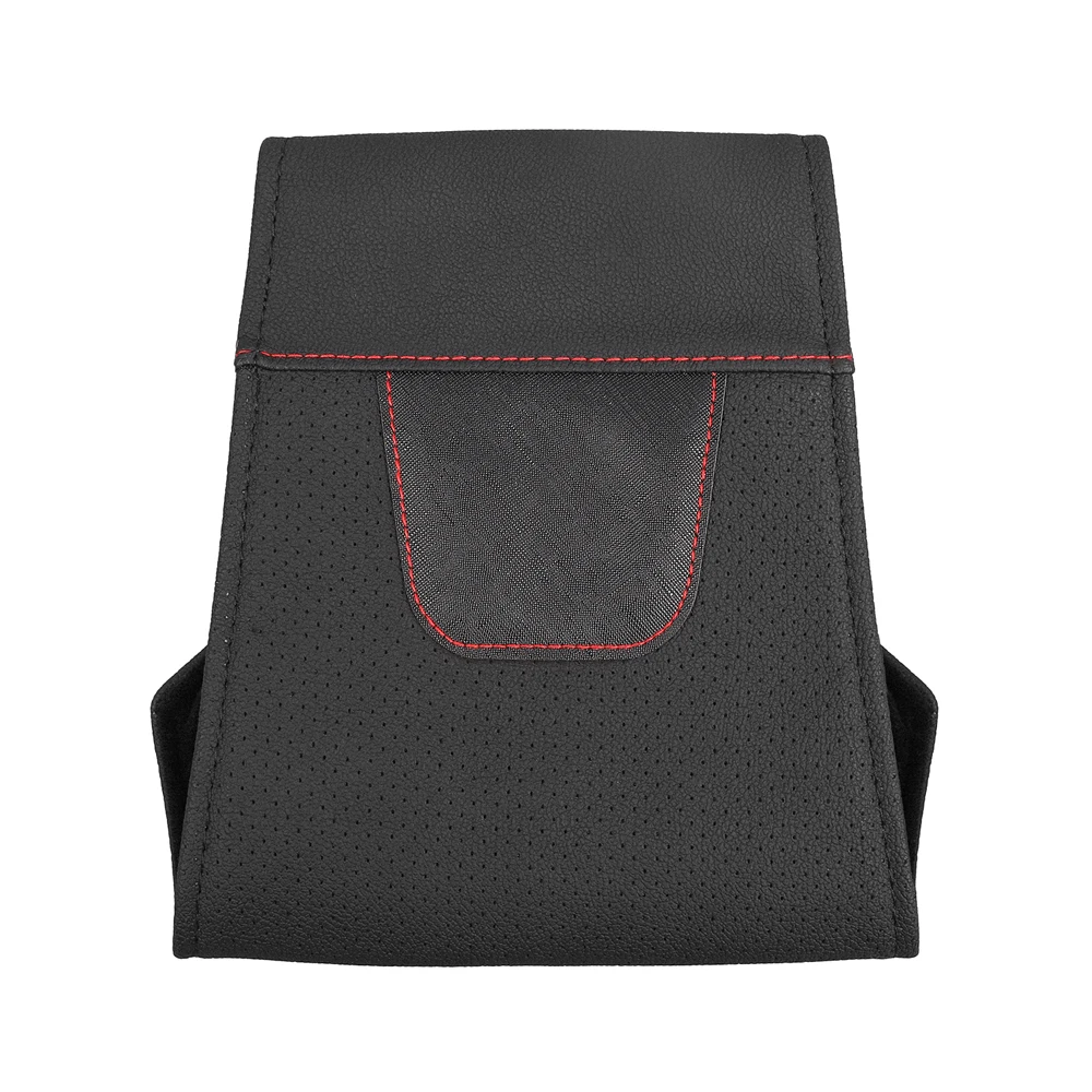 1pc Car Headrest Protector Case Pu Leather Car Headrest Cover Car Accessories