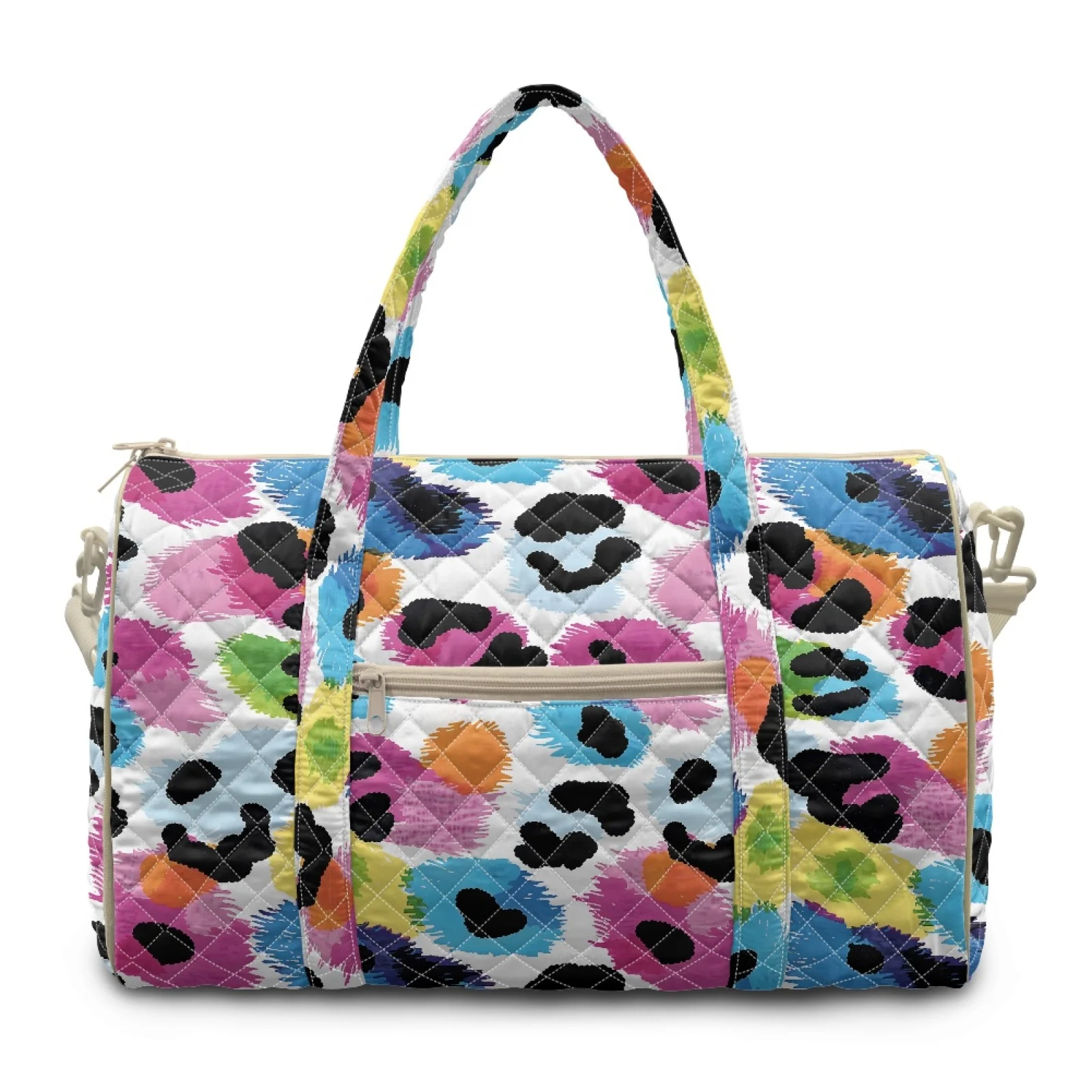 Coloranimal Leopard Print Travel Bag Polyester Large Capacity Weekender Gym Bags for Beach 2026 New