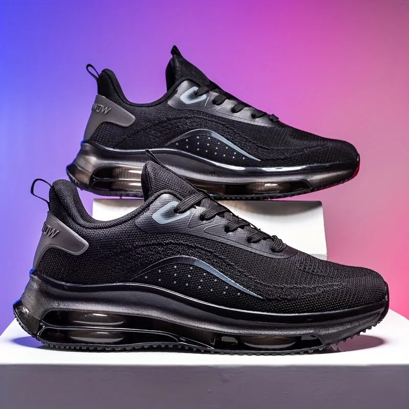 Affordable men's knit sneakers that are comfortable and soft, perfect for daily commutes to and from work—great value for the pr