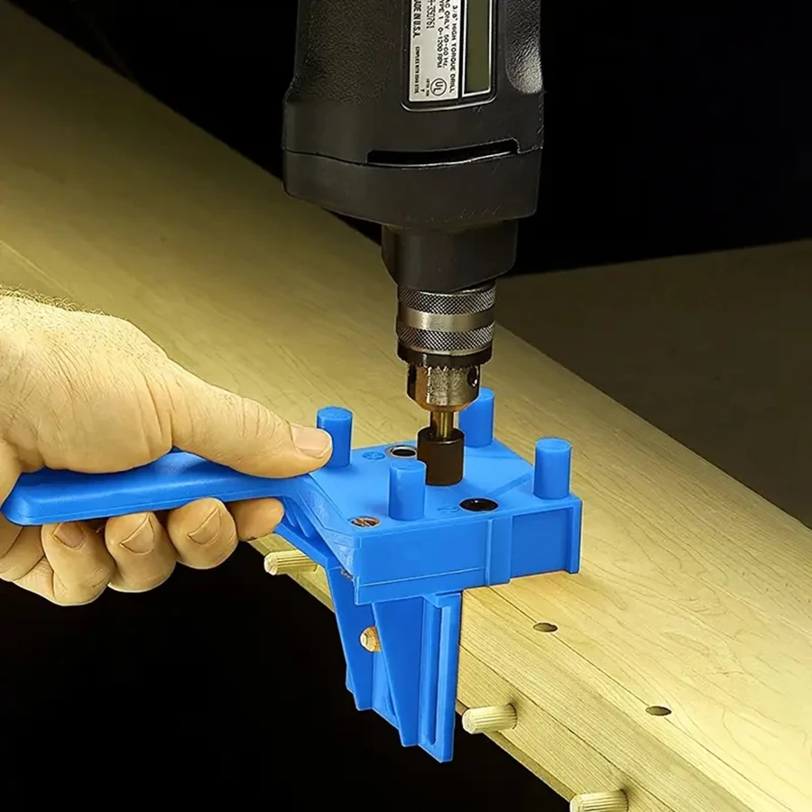 Imagem -06 - Abs Plástico Quick Wood Doweling Jig Handheld Pocket Hole Jig System Drill Bit Hole Puncher para Carpintaria Juntas de Passador mm mm 10 mm
