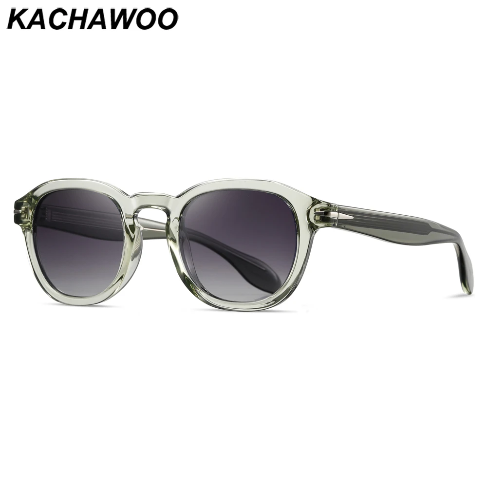 

Kachawoo women polarized sunglasses TR90 frame acetate square sun glasses for men trendy fashion style green grey birthday gifts