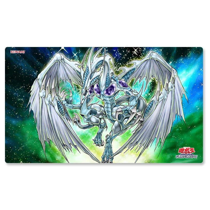 Yugioh Stardust Warrior Play Mat Yu-Gi-Oh! TCG OCG Trading Card Games Mat Duel Plate Rubber Card Mat Mouse Pad
