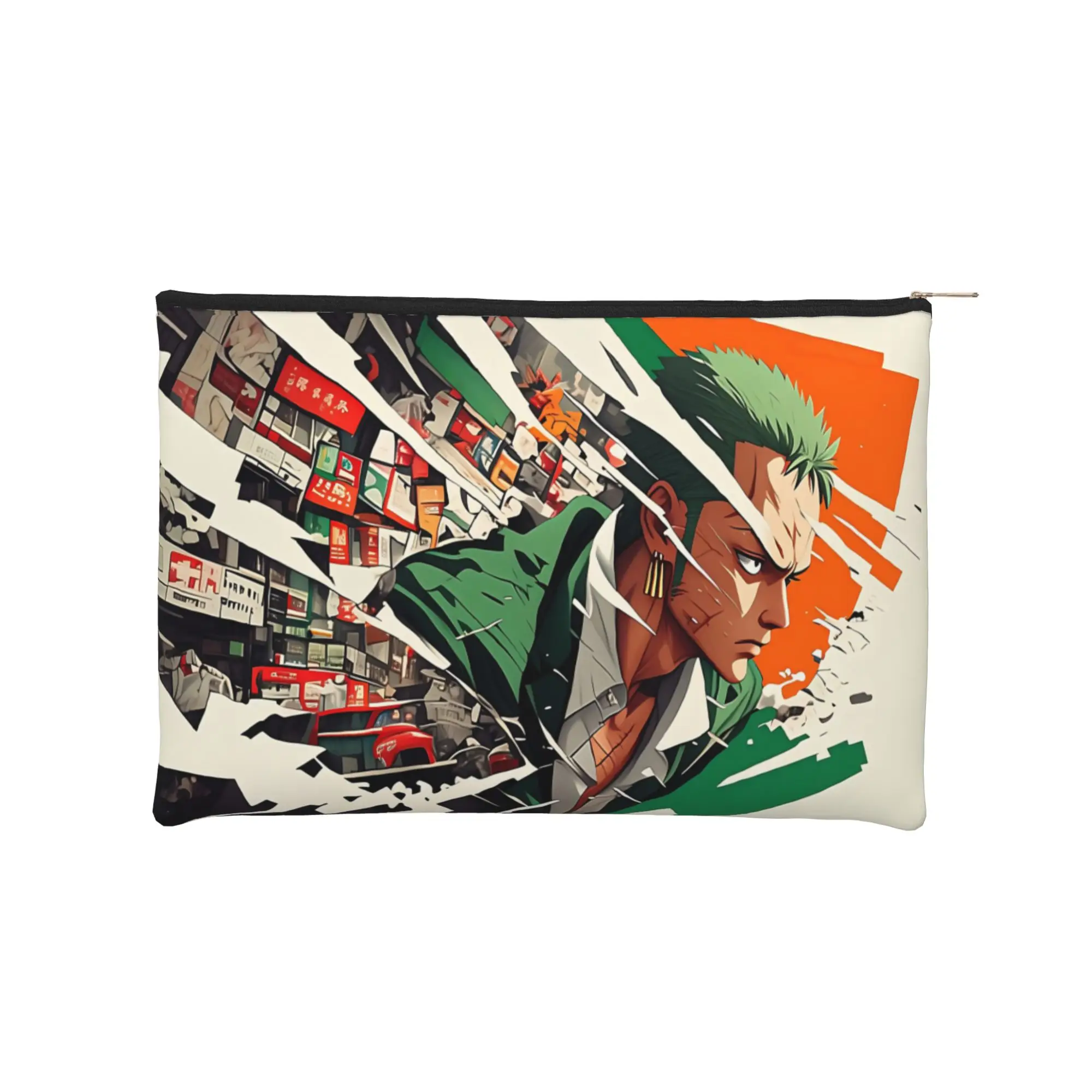 anime Lightweight Cute pouch One Piece Anime Zoro Makeup Bag  Toiletry Bag with Zipper Travel Cosmetic Pouch