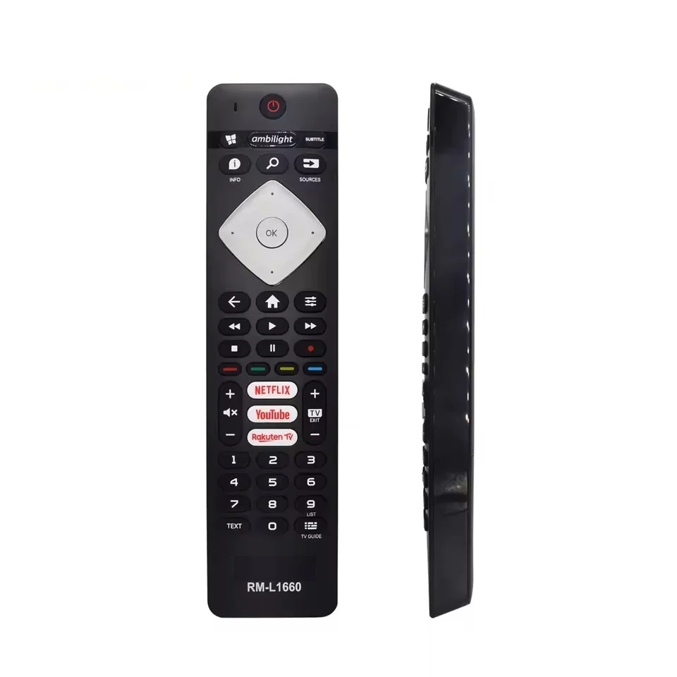 New Remote Control RM-1660 Compatible for Philips LED TV No Setup Required Infrared Remote for Televisions