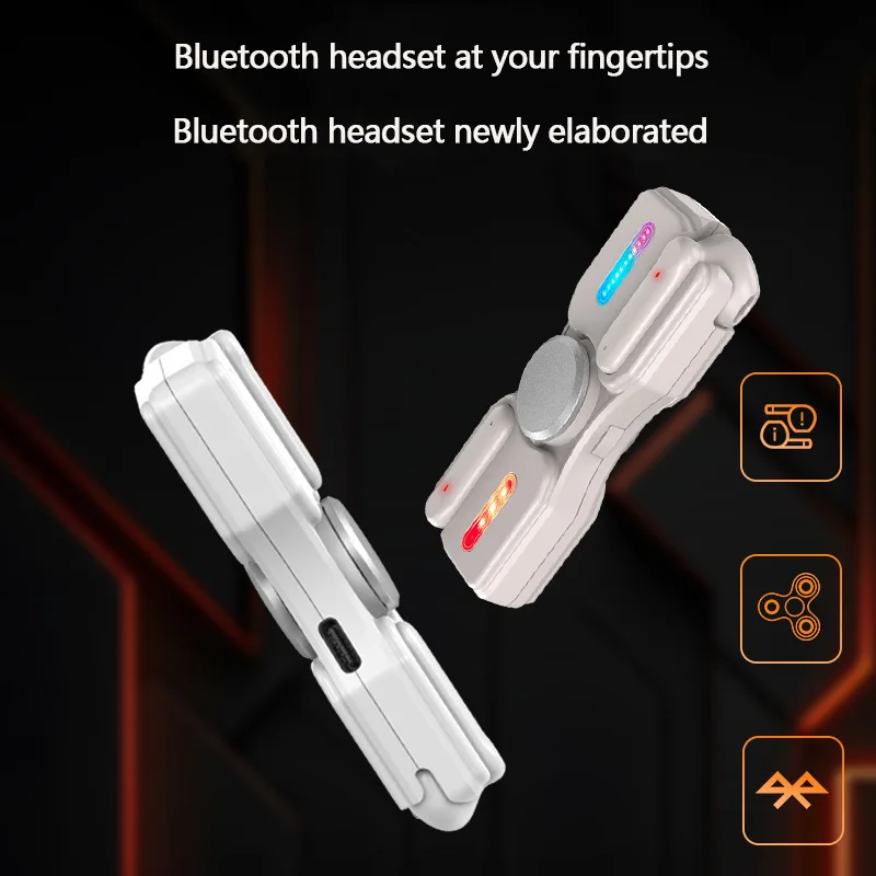 

NEW Tws Bluetooth Wireless Earphones Fingertip spinning gyroscope 5.3In Ear Headphones Hearing Aids Sport Gamer Waterproof