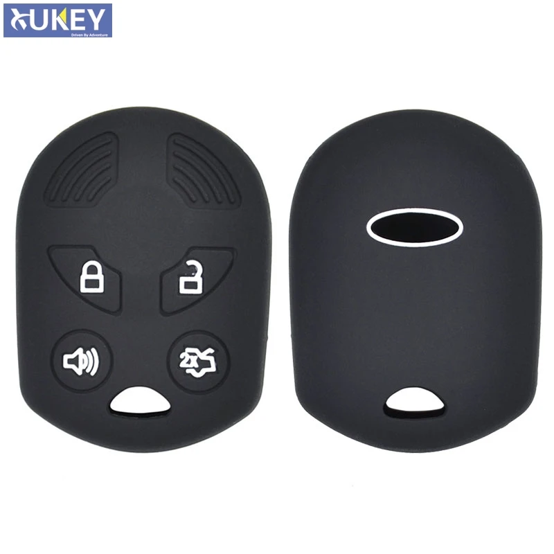 4 Button Silicone Car Remote Key Fob Shell Cover Case For FORD Focus Escape C-Max Fusion Edge Expedition Explorer Flex Taurus