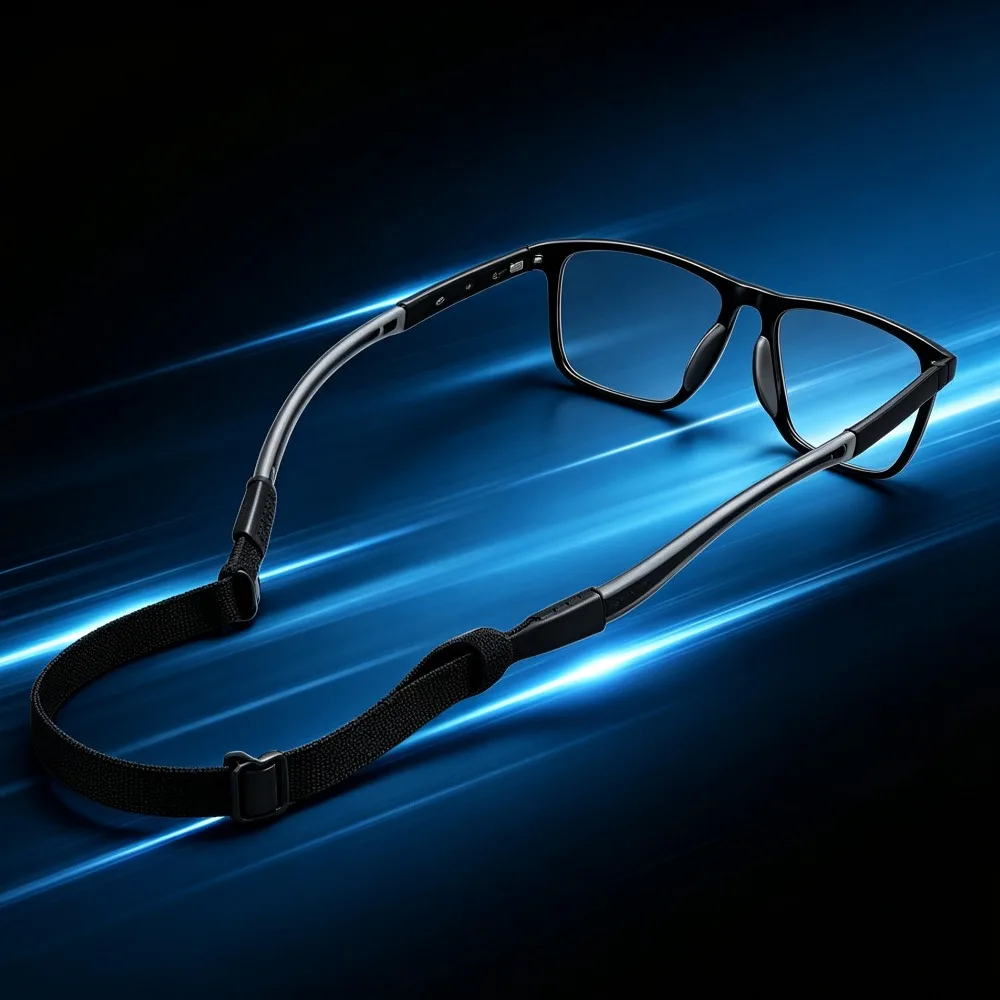 Verstellbares Elastisches Brillenband Sportliche Rutschfeste Brillenkette Anti-Rutsch-Schnur Komfortabler Brillenhalter