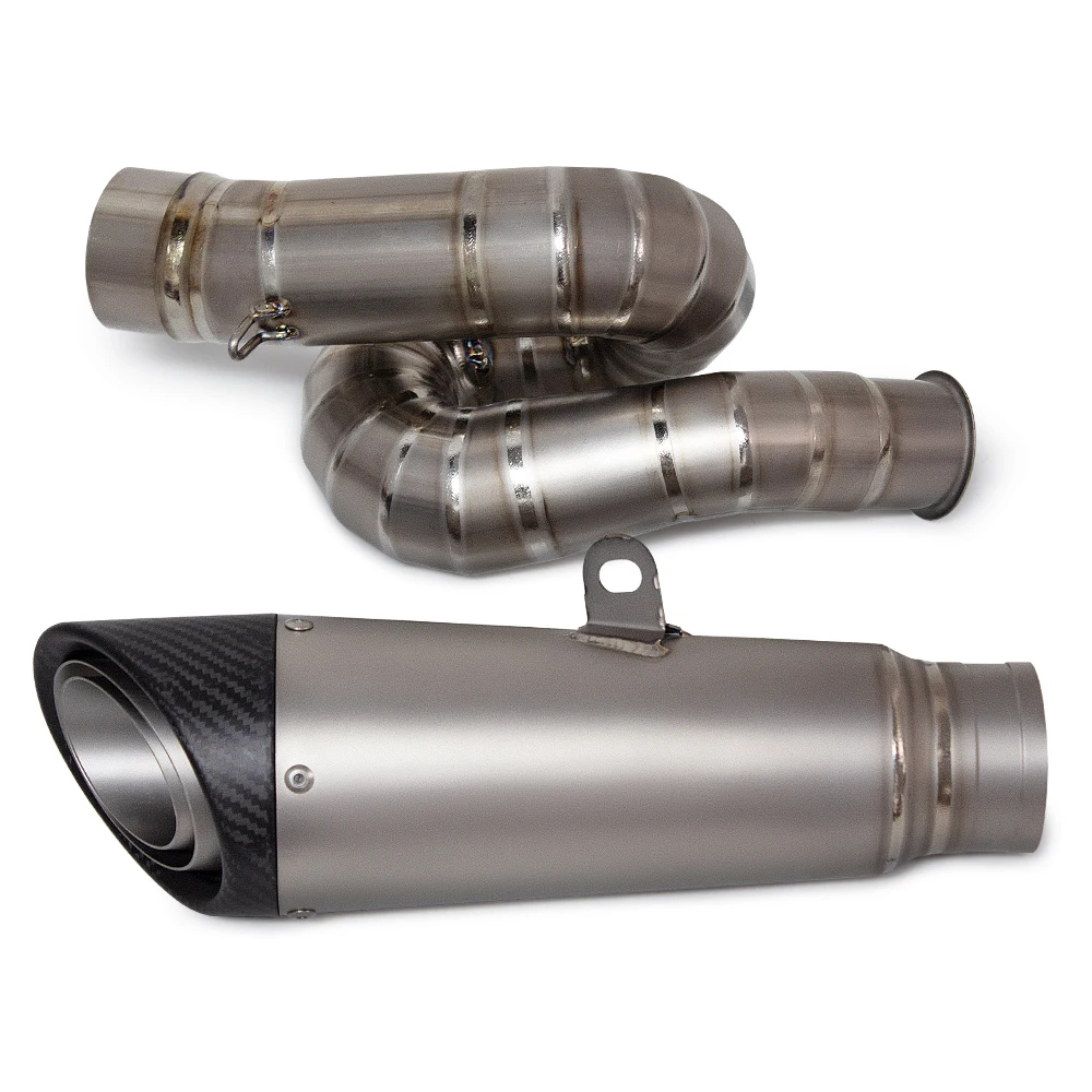 

For TRIUMPH STREET TRIPLE 765 S R RS Motorcycle Exhaust Middle Tail Link Pipe Slip on Racing Line Escape Moto Titanium Alloy