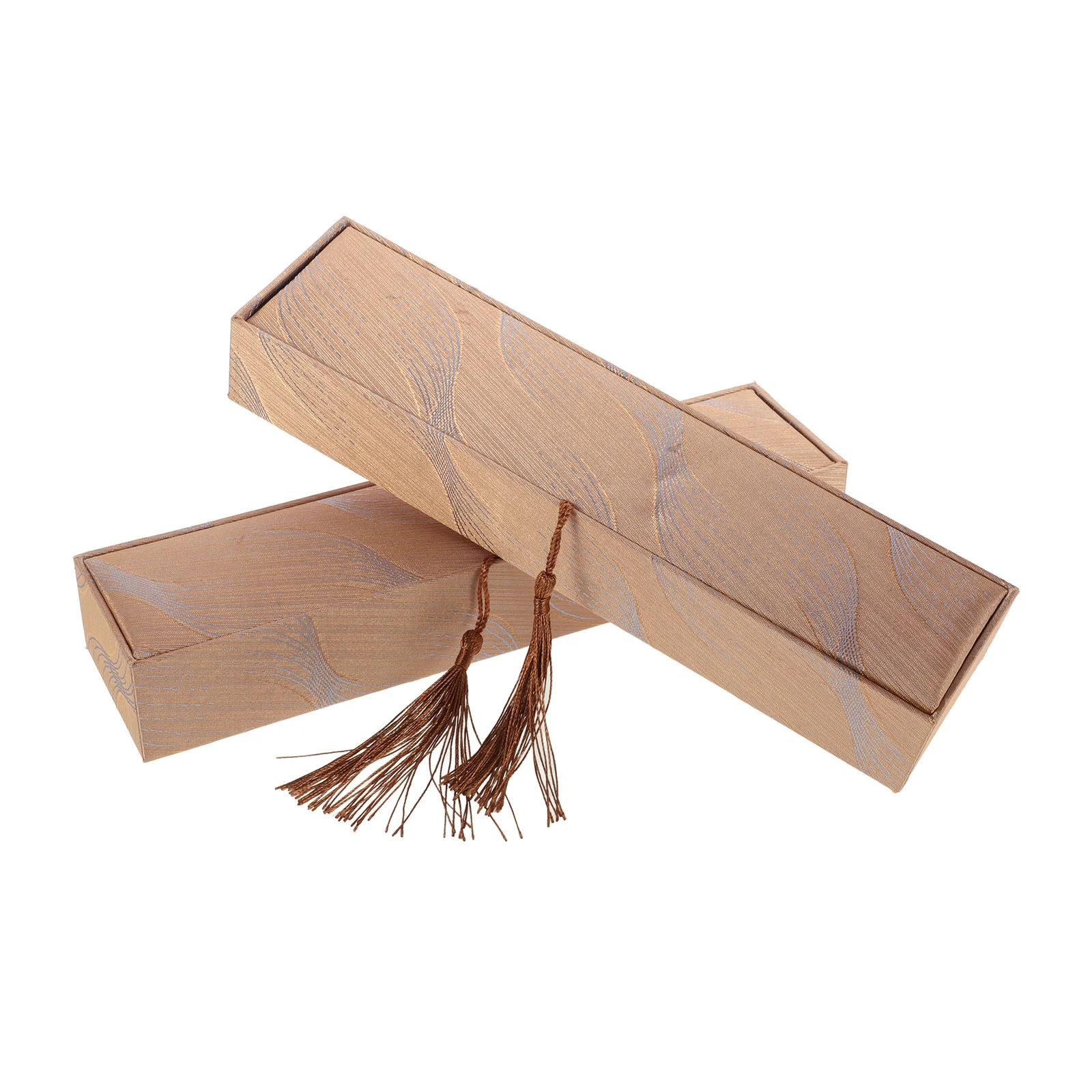 2 قطعة صندوق مجوهرات النمط الصيني شرابة تصميم خمر نمط قلادة سوار تخزين أنيقة المدمجة صندوق هدايا السفر