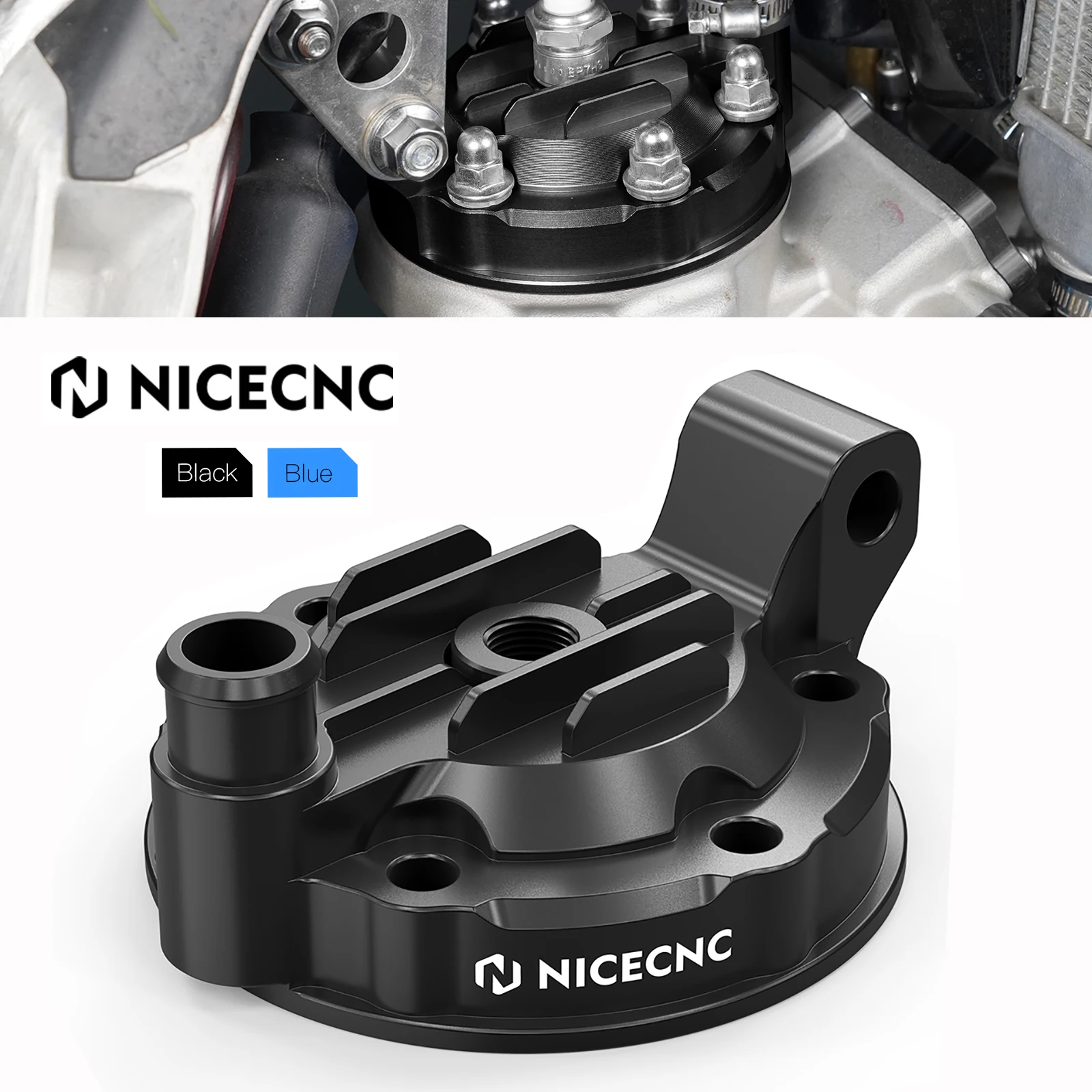 NiceCNC Motorcycle For Yamaha YZ 250 YZ250 2002-2024 2023 2022 2021 2020 2019 2018 2017 2016 2015 Cylinder Head Cover Top Cap