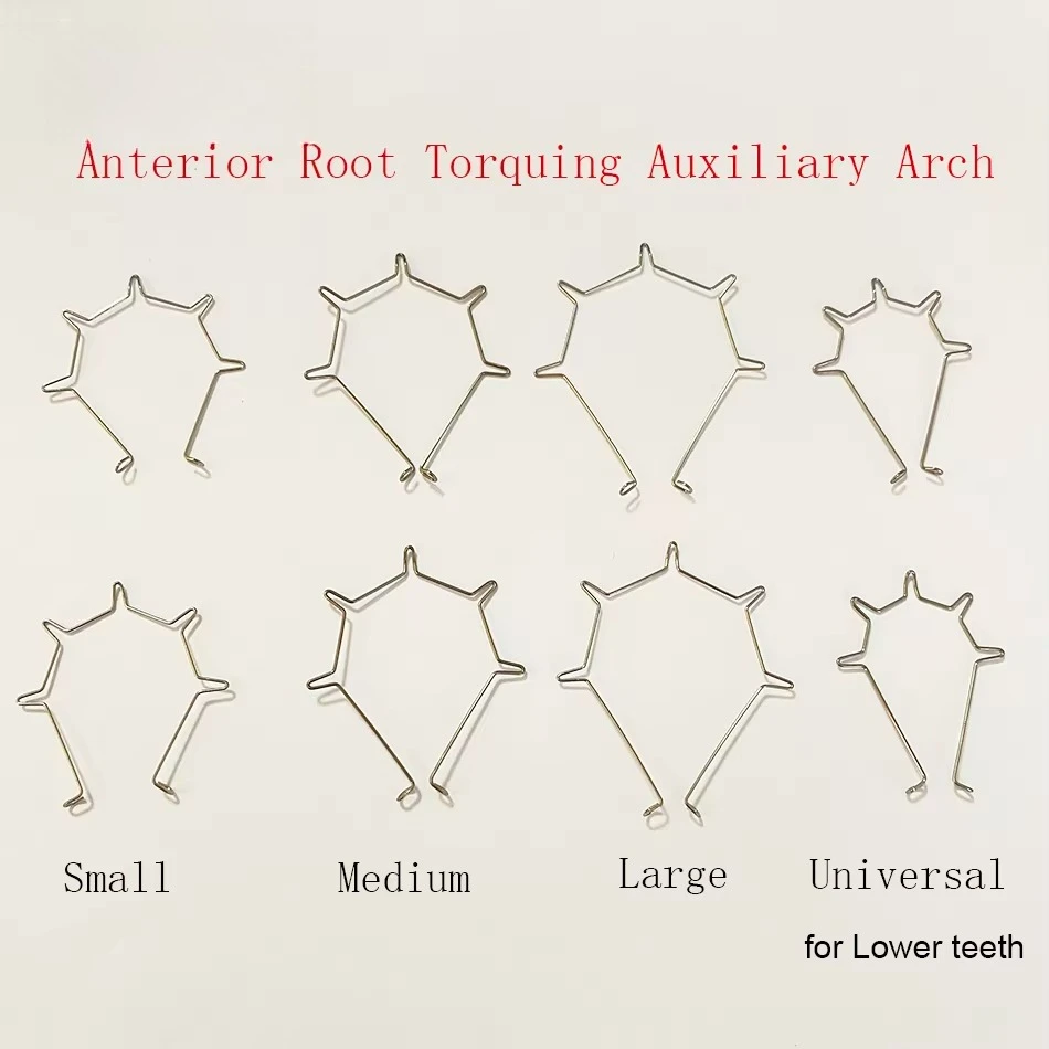 30Pcs Dental Orthodontic Anterior Root Torquing Auxiliary Arch Anterior Root Torque Five-Bend Front Tooth Torque Spring