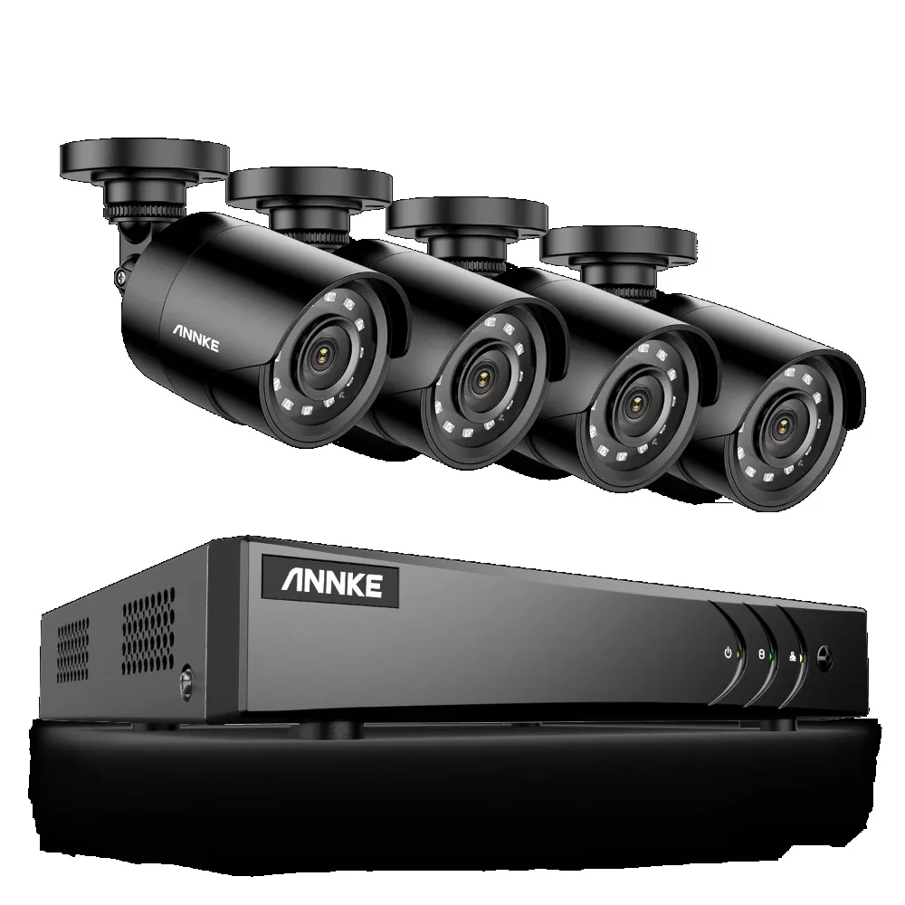 ANNKE 4CH 5MP DVR نظام الكاميرا الأمنية 4 قطعة 1080p HD في الهواء الطلق TVI CCTV كاميرا مراقبة #1