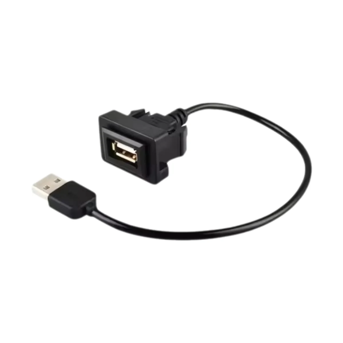 Car Dashboard Flush Mount USB Panel Extension Cable Adapter for Toyota Hilux Yaris Corolla RAV4 Land Cruiser Camry Highlander