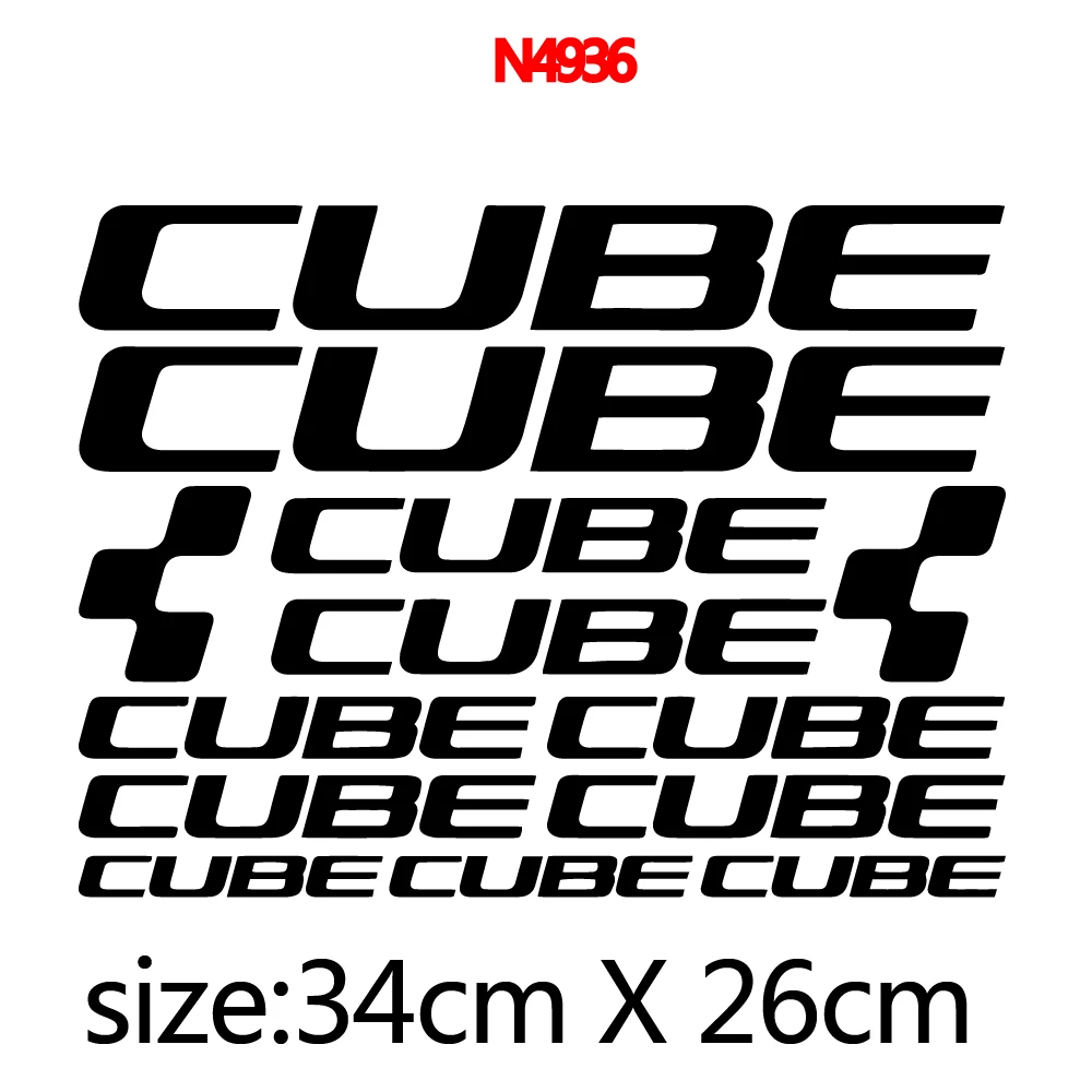 CUBE Bike Frame Stickers accessori per decalcomanie per biciclette Cube Road Cycling Body Vinyl Sticker