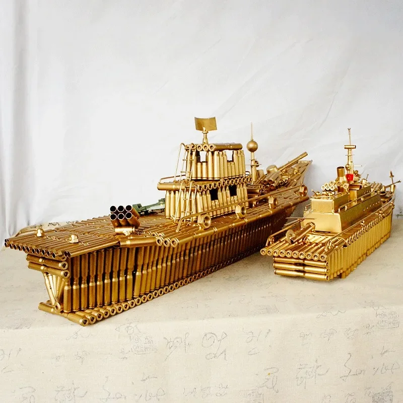 Bullet shells crafts, warships warship model, creative home, living room, study, office furnishings, send friends decoration