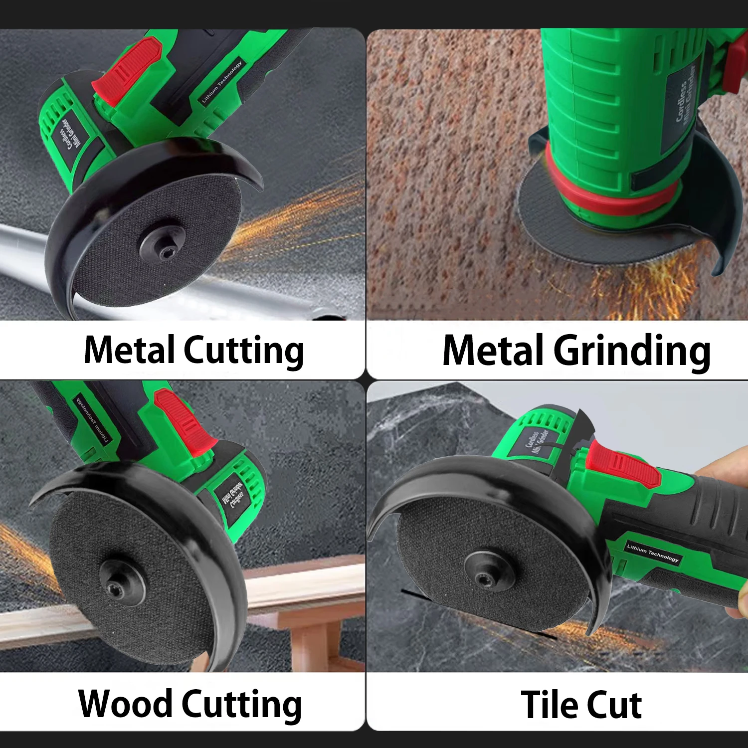 مطحنة زاوية صغيرة لاسلكية 12 فولت مع محرك مصقول أدوات كهربائية ذاتية الصنع لطحن المستودع الأمريكي المحلي