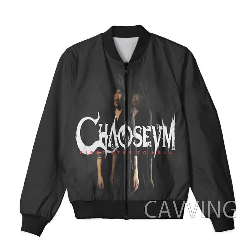 CAVVING 3D Printed  Chaoseum Rock  Zipper Bomber Jackets Men Overcoat Mens Coat Zip Up Jackets for Women/Men