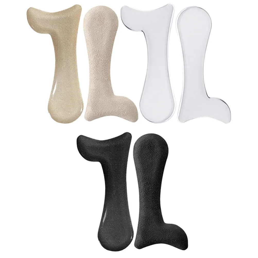 

3 Pairs Arch Support Insoles Gel Pads for High Heels Flats S Size Transparent Velvet Beige Black Foot Care Tools