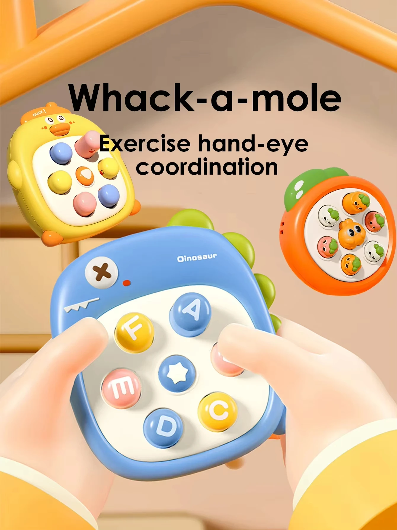 

1 шт. мини Whack-a-Mole, развивающая игрушка для координации рук и глаз, разные цвета, детская игрушка для декомпрессии пальцев, лучший подарок