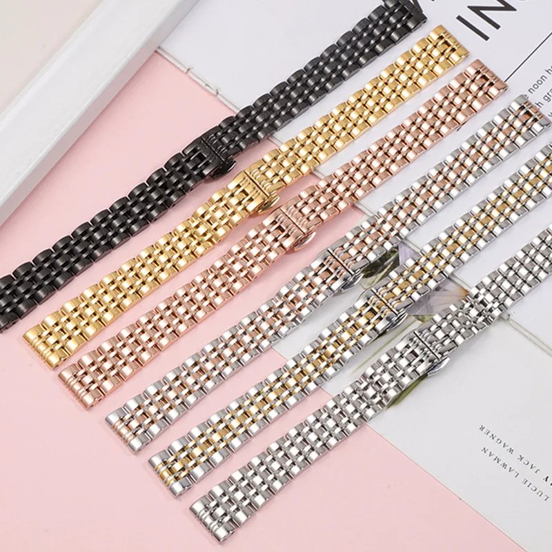 14mm For Garmin Lily2 Watchband Quick Women Replacement Watch band Metal Stainless Steel Lily 2 Female Smart Rose gold Strap