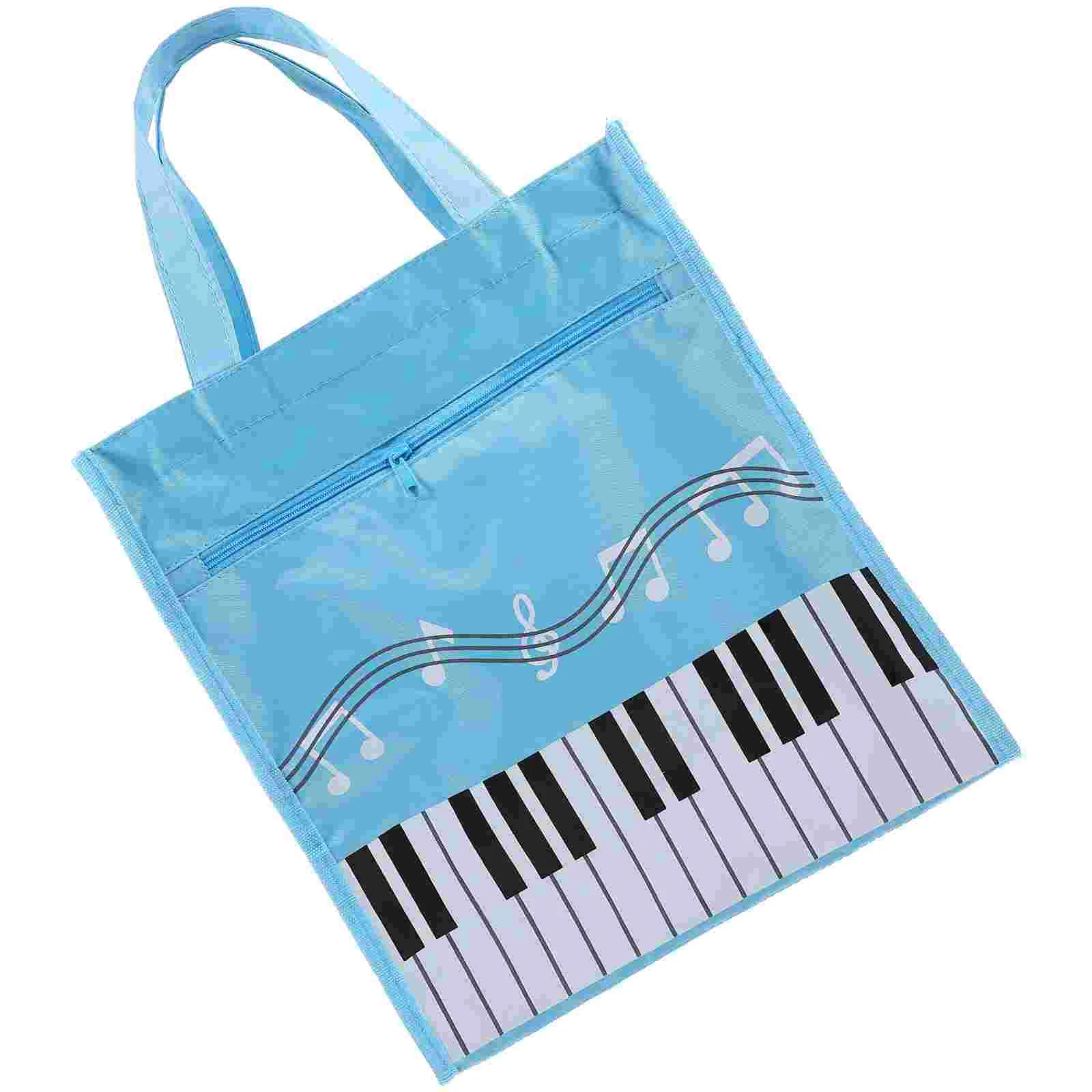 

Tote Bags Music Score Container Holder Ukulele Note Storage Guitar Notes Sky-blue Musical Pouch