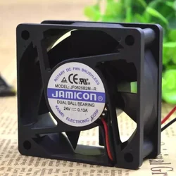 New CPU Cooler Fan For Jamicon Jf0625b2m-r Frequency Converter Cooling Fan 24v 0.13a 6025 6CM 60X60X25mm