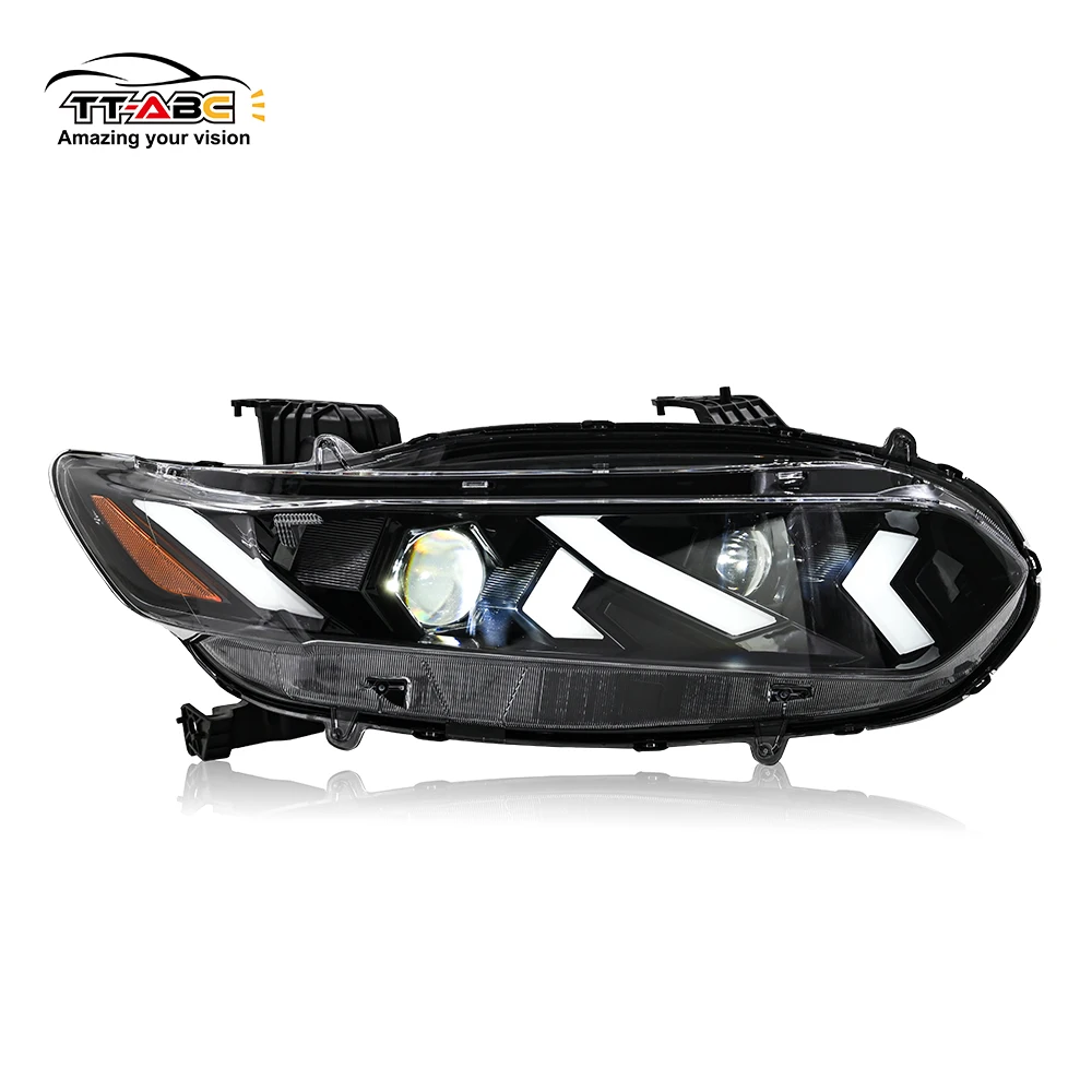 

YG-A504-E for Honda Accord Headlight 4door 2018-2022 Exc. Hybrid/LX/Touring Headlamp Devil LED Headlight Star Racing Streamer