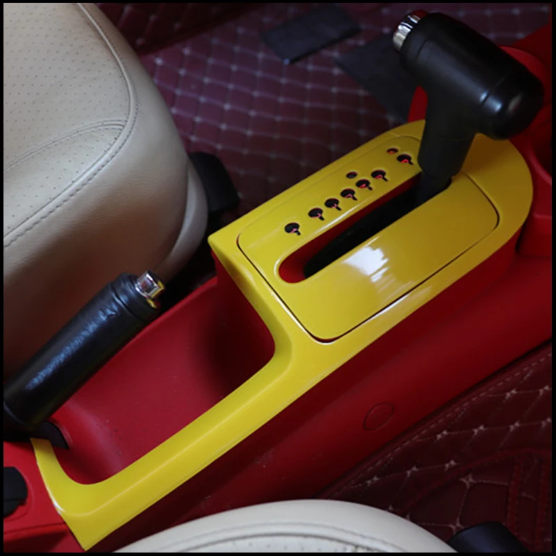 

For Volkswagen Beetle 2003-2010 Interior Gear Shift Panel Water Cup Holder Cover Sticker Trim Car Styling Auto Parts Accessories