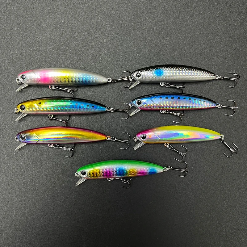 Saltwater Minnow Fishing Lure 80mm 13g Sinking Jerkbait Wobblers Artificial Hard Bait Swimbait Seabass Pesca Fishing Lures