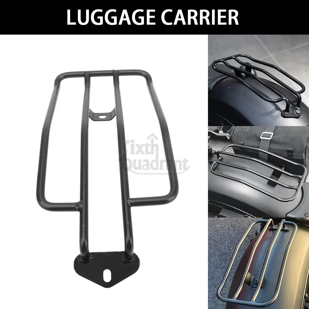 

For Honda CMX300 Rebel 300 2017-21 CMX500 Rebel 500 Motorcycle Accessories Steel Black Solo Rear Solo Seat Luggage Rack Carrier