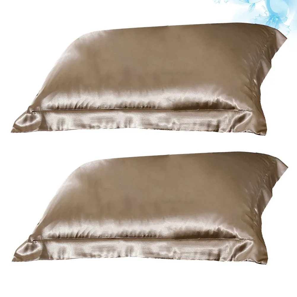 1Pair Authentic Pillow Case Gentle Smooth Luxurious Pillow Size Fade Resistant Washable Non Irritating
