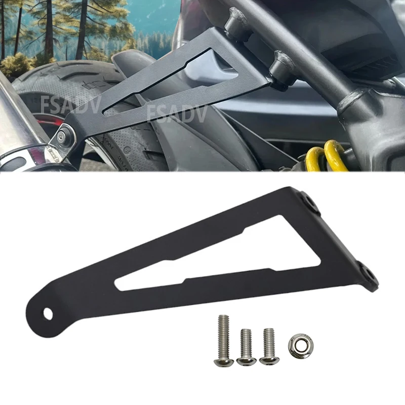 

For RSV4 RS660 RS Tuono 660 2020 2021 2022 Motorcycle Exhaust Hanger Bracket Rear Foot Pegs Footrest Blanking Plate