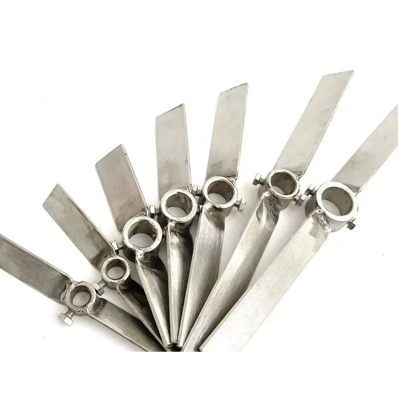 304 stainless steel mixer blades, one/two/three blades, gear reducer stirring shaft