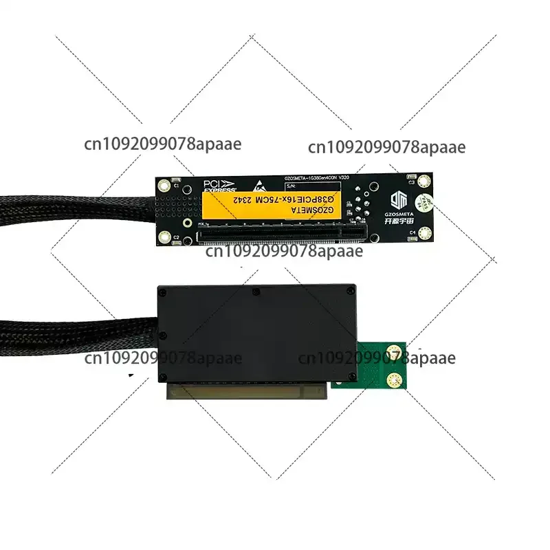 

Корпус сервера башни поддерживает стандартный адаптер-удлинитель видеокарты PCIe5.0 G38-PCIe x16