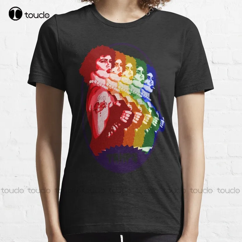 The Rocky-Horror Picture Show - Rainbow Classic T-Shirt black shirt Custom aldult Teen unisex digital printing xs-5xl cotton