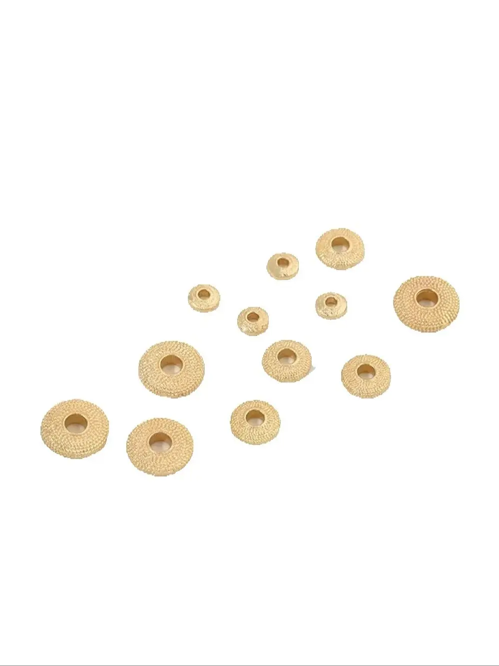 

14K Gold Coated Frosted Surface Spacer Wheel Bead Flat Spacer DIY Handmade Bracelet Necklace Beaded Jewelry Material K005