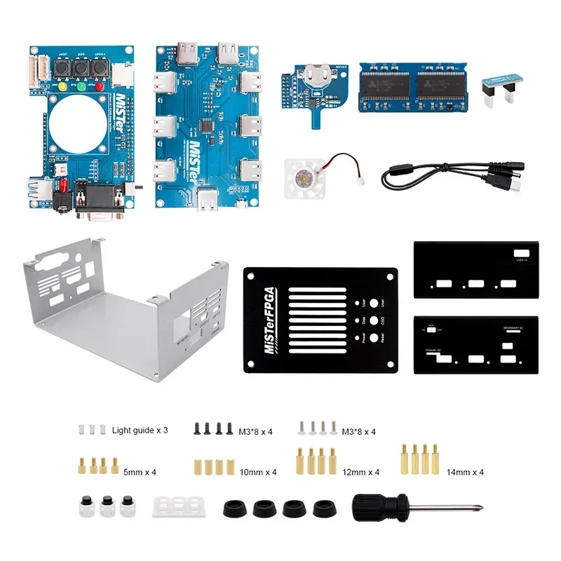 حافظات معدنية لمجموعة miste FPGA ، بدلة تحكم أساسية ، اللوحة الرئيسية ، V6.1 I O Board ، محور USB جديد ،