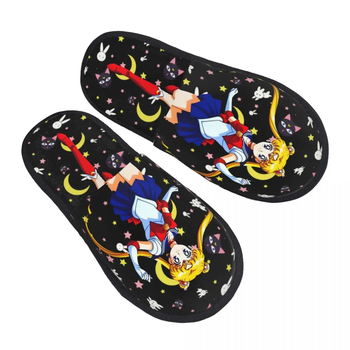

Custom Women Animation Usagi Tsukino House Slippers Cozy Warm Sailors Moons Memory Foam Fluffy Slipper Indoor Outdoor Shoes