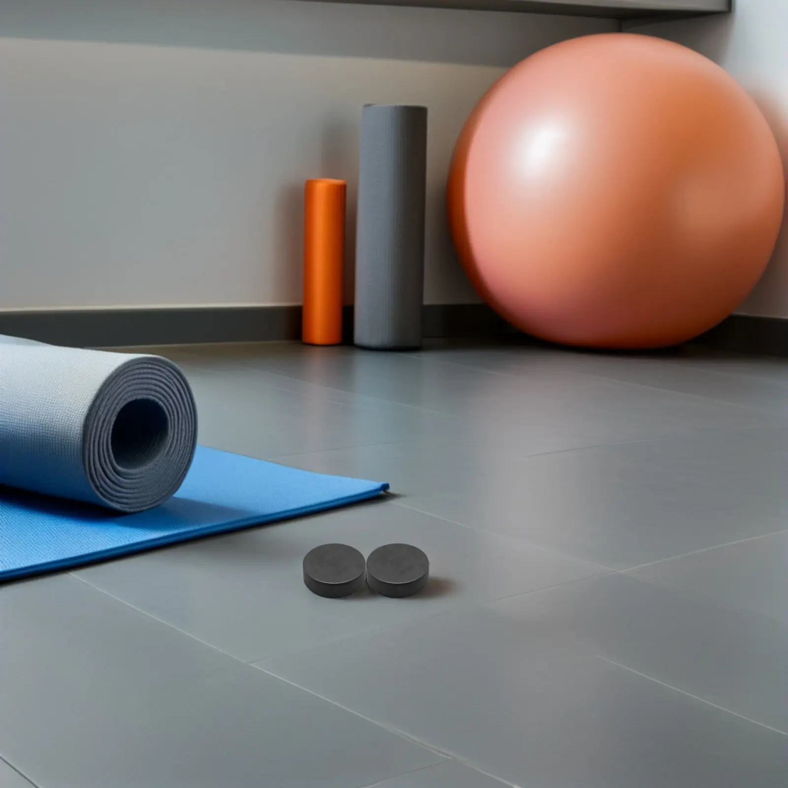 

2 шт. хоккейных шайб для игры в помещении, из полиуретана, идеальная твердость, вес, плоскость, низкое трение, для тренировок, пасов и бросков