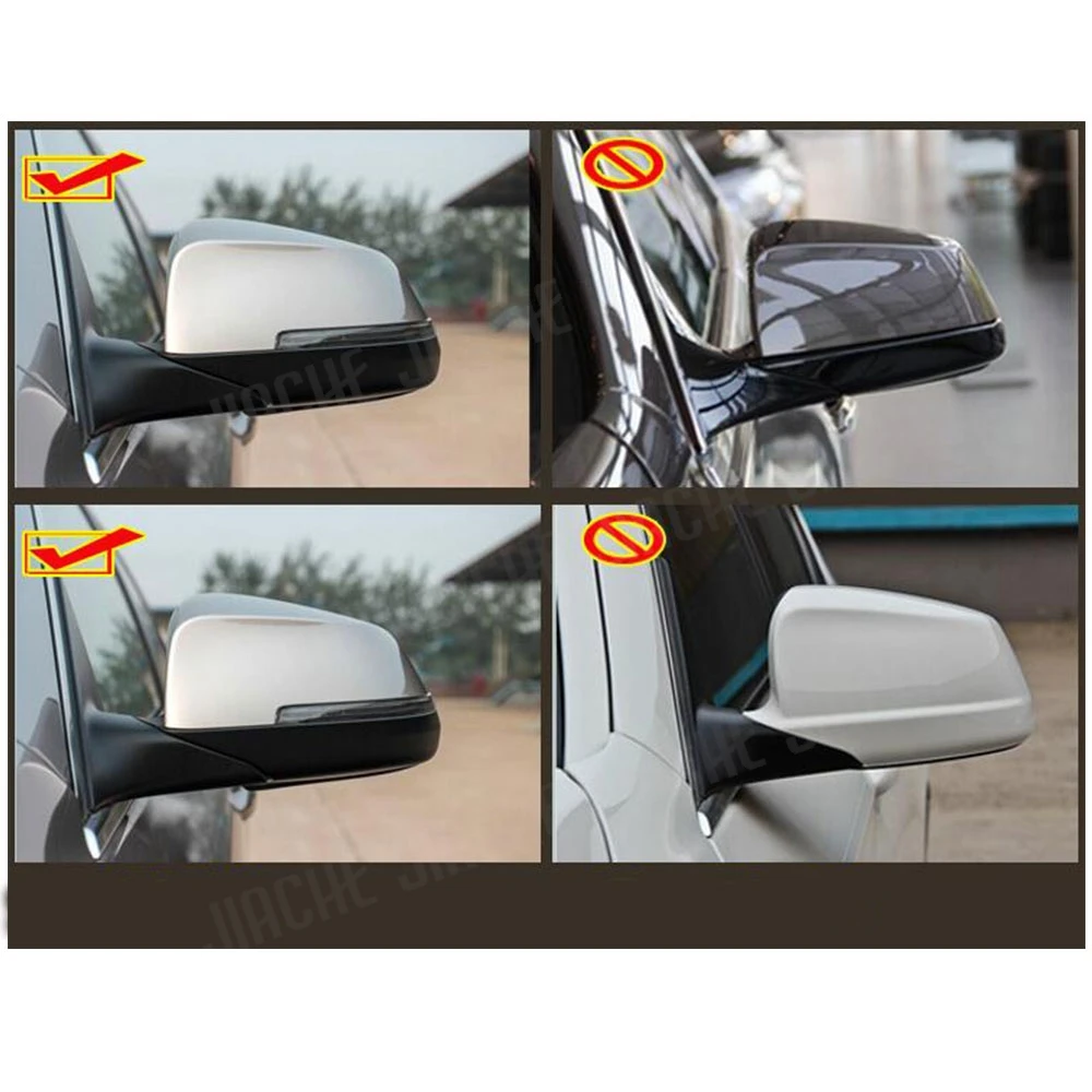 2pcs Carbon Fiber Mirror Cover Rearview Side Mirror Cap for BMW 5 series F10 F11 F18 GT F0 6 series 7 series F01 F02 Car Styling