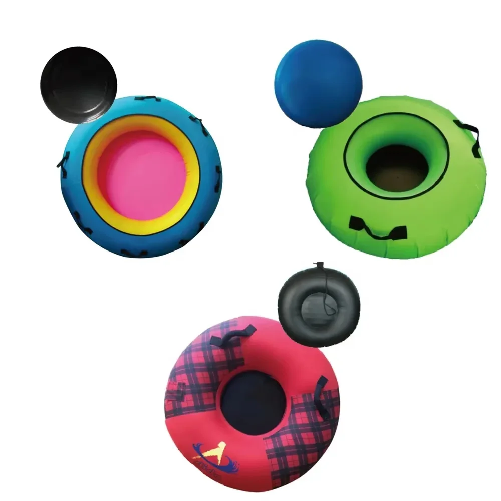 

Hot Selling Winter Sports Games Sledding Inflatable Child Inflatable Snow Tubes Snow Racer Durable Snow Sled Board