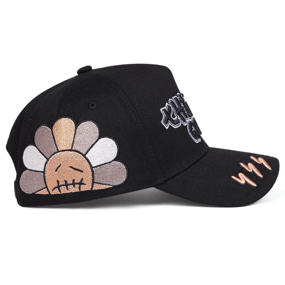 Unisex-Baseballmützen mit Blitz-Stickerei, für Frühling und Herbst, für den Außenbereich, verstellbar, lässige Hüte, Sonnenschutzhut, Sportkappe – Detail 3