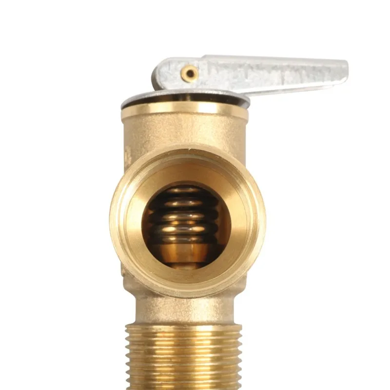 

RV Water Heater Relief Valve, 210°F Pressure Relief Valve For Hot Water Tanks With Extended Probe With 3/4" NPT Thread