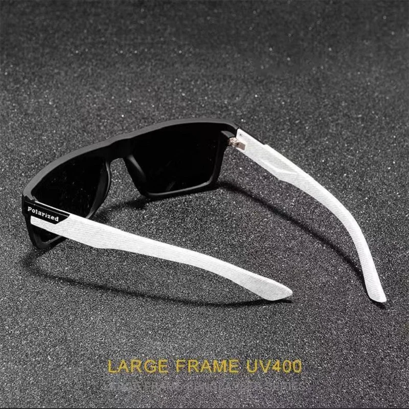 Modische Vintage Quadratische Polarisierte Sonnenbrille für Männer und Frauen, Luxus-Markendesigner Fahrer- und Anglerbrille, UV400-Schutz – Detail 3