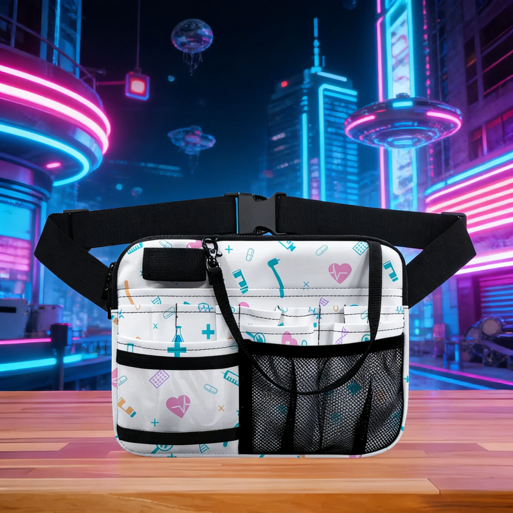 

Rainbow Nurse Fanny Pack Unisex Medical Utility Belt for Doctors & Nurses
