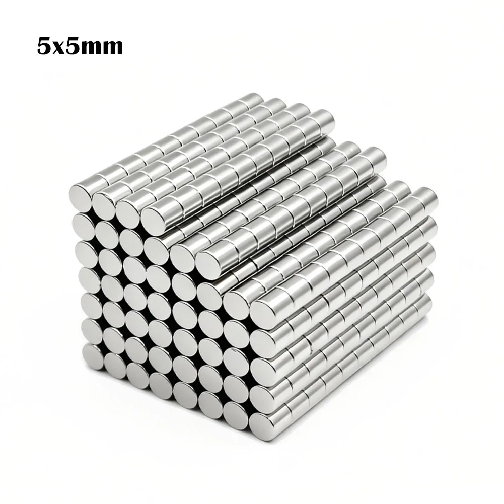 5x5mm Super Strong Round Neodymium Magnet Powerful Magnets N35 Disc Permanent Magnetic NdfeB Refrigerator DIY Magnet imanes